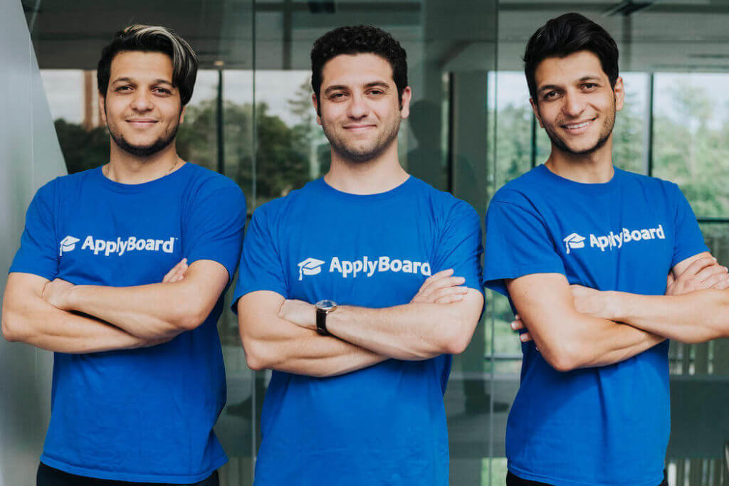 Applyboard's Co-Founders, Martin, Me and Massi Basiri 